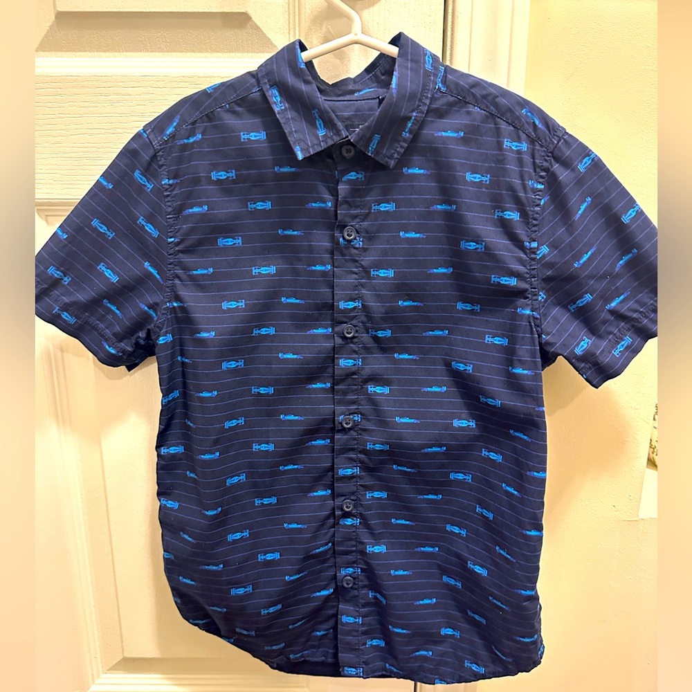 🌸LIKE TO GET 30% OFF🌸 BUNDLE & SAVE!  NEXT DIRECT •Boys’ Blue Patterned Shirt